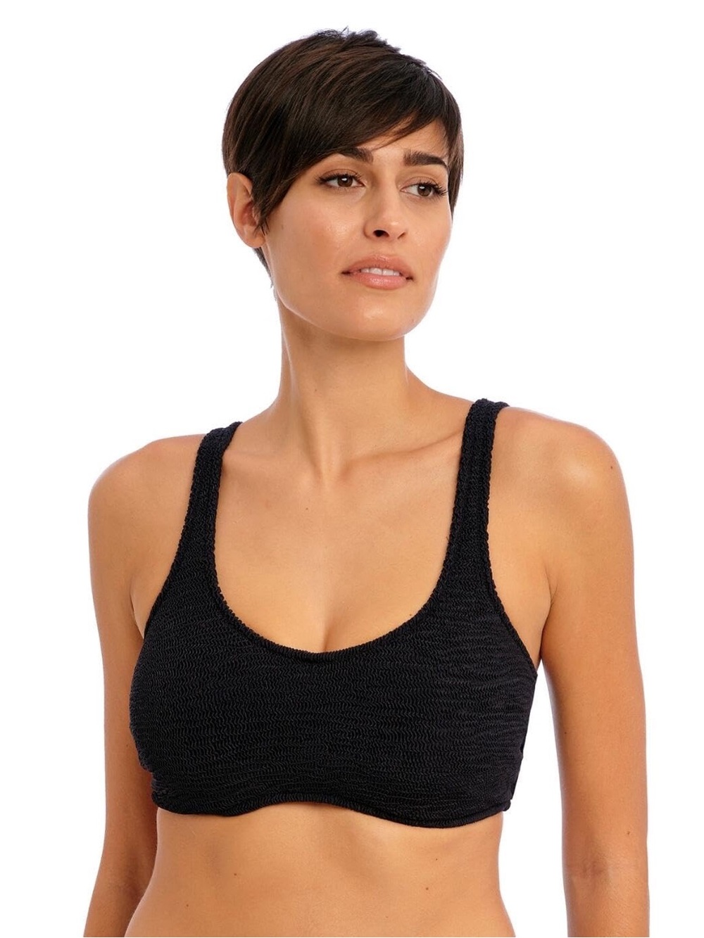 Freya Ibiza Waves Bikini Top Swimwear Women’s US Size 36H Black Underwire